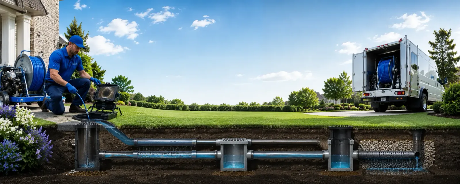 Outdoor drain cleaning information for Dewey, IL
